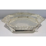 Bandeja de Prata Rendada Sextavada